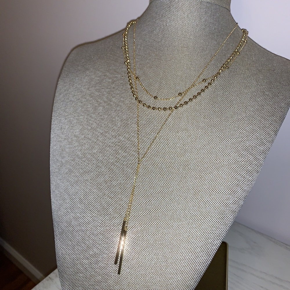 Double Bar Choker Necklace